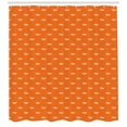 thumbnail image 3 of Ambesonne Gecko Shower Curtain, Exotic Wildlife Pattern, 69"Wx84"L, White and Orange, 3 of 3