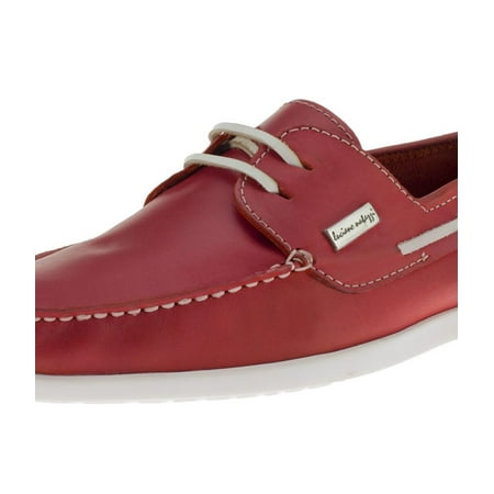 

Mens 2 Eye Yacht Club Rio Red Leather Comfort Boat Shoe