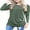 Dark Green, variant on Women's Casual Long Sleeve Tunic Tops Fall T-shirt Blouses