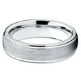 thumbnail image 3 of Silly Kings 6mm Silver Tungsten Carbide Wedding Band Handmade Ring Comfort Fit Mens, 3 of 3