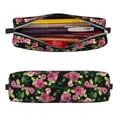 thumbnail image 2 of Fotbe Rose Flowers Pattern Leather Pencil Case, Pencil Pouch with Durable Zipper, Compact and Stylish Organizer for Stationery, Art Supplies, Travel Essentials, 2 of 7