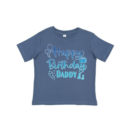 

Inktastic Blue Happy Birthday Daddy Gift Toddler Boy or Toddler Girl T-Shirt