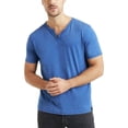 thumbnail image 1 of Remera Lucky Brand Venice Burnout con Cuello Notch para Hombre Azul, 1 of 3