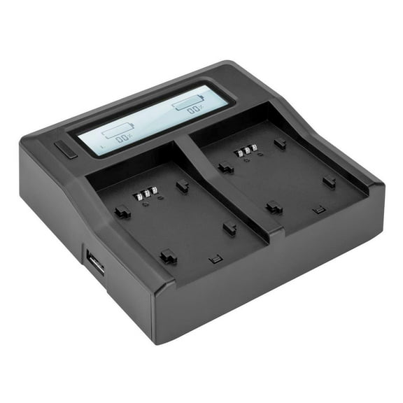 Green Extreme Dual Smart Charger with LCD Screen Base (No Battery Plates Included)