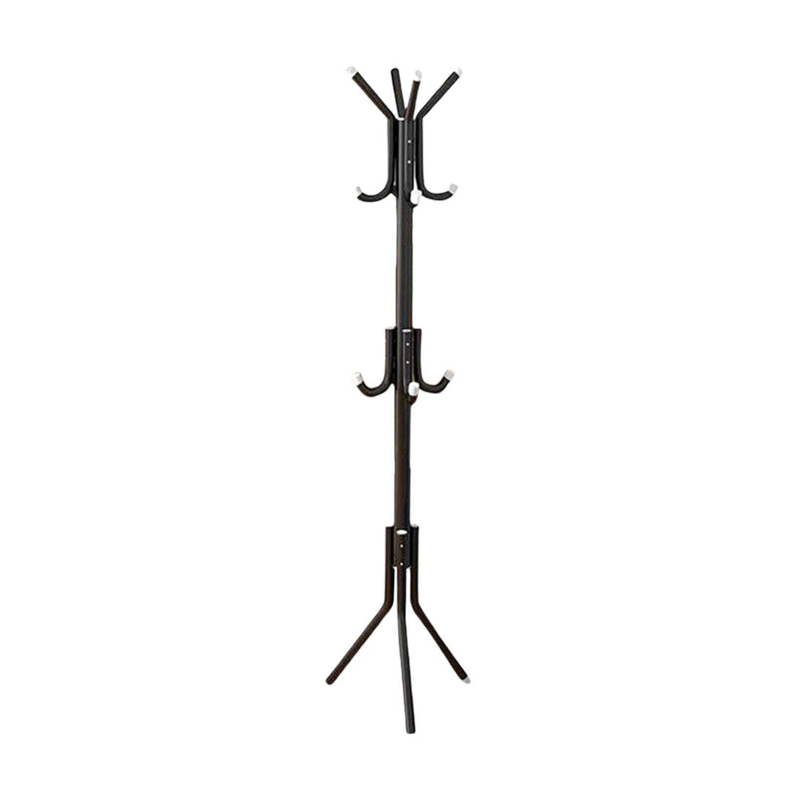 Rack, Metal Tree Stand with 12 Hooks Free Standing Coat Hanger Pole