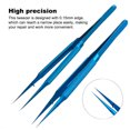 thumbnail image 3 of Tweezer 0.15mm Edge Precision Mantenimiento profesional Reparación Mosca Línea Pinzas Pinzas Artesano Placa base para el hogar 2pcs Curva recta Kearding TO001150-02B, 3 of 6