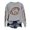 Grey, variant on TIANZEN Full Sleeve Crewneck Sweatshirts For Women Long Sleeve Football Graphic Printed Hoodless Pullover Sweatshirts Top Blouse Hoodie Women Full Zip