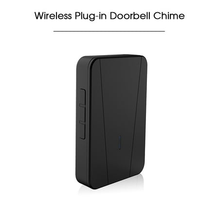 Wireless Plug-in Doorbell Chime With LED 5 Levels Volume 55 Ringtones Compatible with Visual Doorbell with WiFi Wireless Doorbell App Voice Tips for Visitors (Best App For Ringtone Maker)