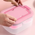 thumbnail image 6 of PPgejGEK Large Capacity Double Layer Lunch Box Portable Fruit Lunch Box With 4 Compartments Leak Proof Seasoning Box Removable Tray Lunch Box, 6 of 6
