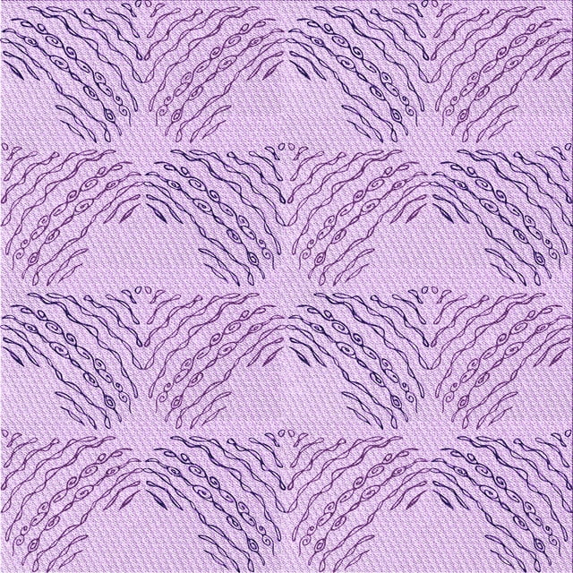 Ahgly Company Tapis d'Intérieur Lavable en Machine Carré Transitionnel Violet, 8 Pieds Carré
