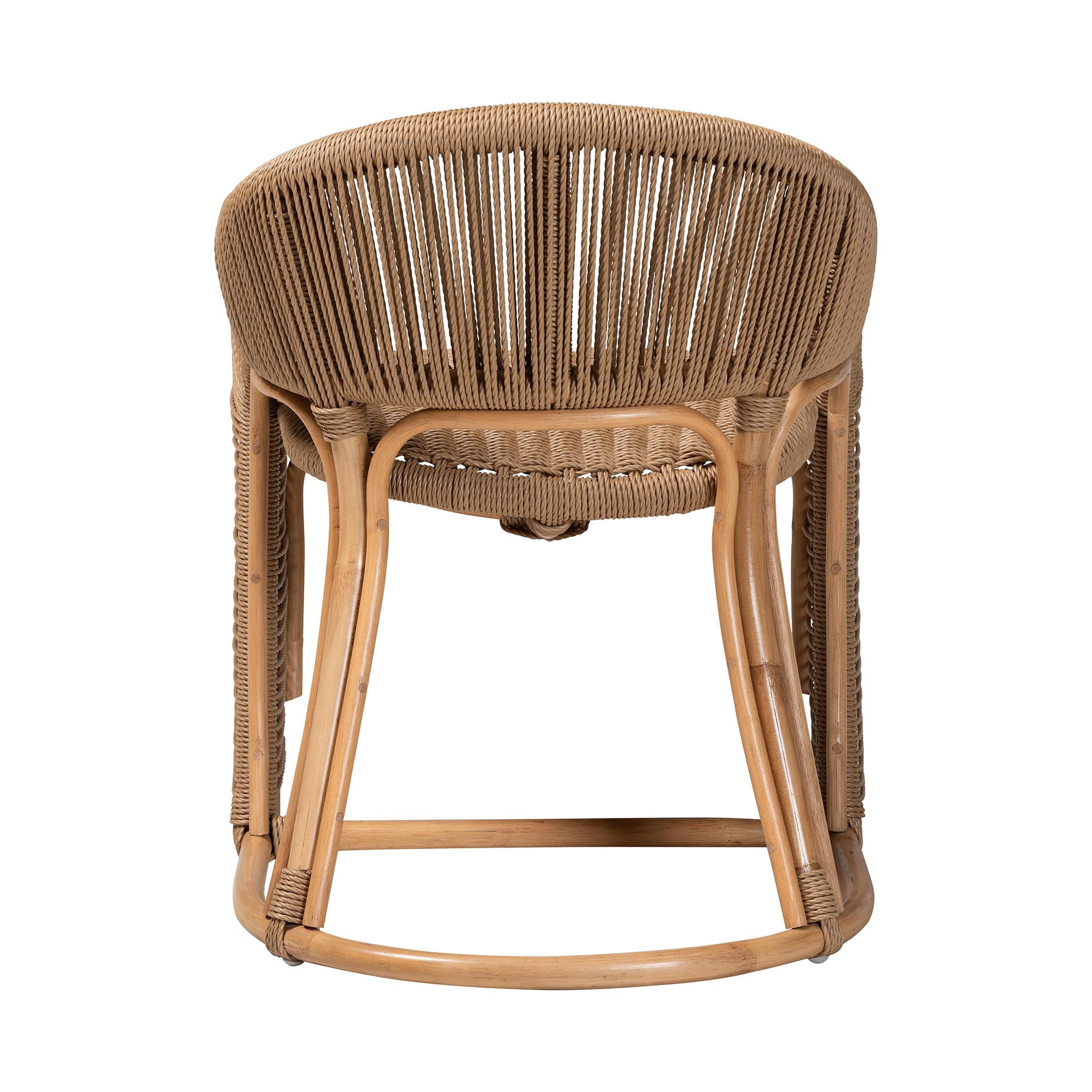 bali & pari Isra Boho Armchair, Natural Brown