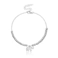 thumbnail image 2 of Qarigey Tobillera Elefante Tobillera Ajustable Oro Plata para el Día de San Valentín Ropa, zapatos y accesorios Miscelánea plata Qarigey AP009822-02, 2 of 6