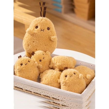SHAOSHANZC Cute Simulated Small Potato Plush Toy Wowo Cushion Doll Birthday Gift For Girlfriend Friends Boyfriend