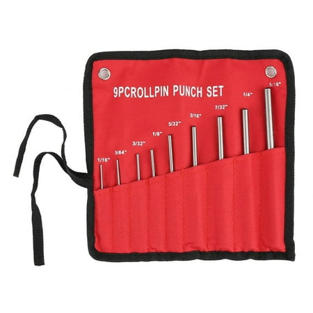 

High-quality Steel Roll Pins Set - Professional Durable and Reliable Mechanics Tool Set with Convenient Handy Holder for Easy Automotive and Watch Repair - Long-lasting and Convenient