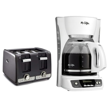 Oster 4-Slice Toaster + Mr. Coffee 12-Cup Coffee Maker (Certified Refurbished) - Walmart.com