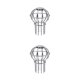 thumbnail image 1 of Injueey Colador para bajante de canaleta acero inoxidable 304 62 mm, 1 of 1
