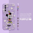 thumbnail image 3 of Case For Redmi K60E K60 K50 K40S K40 K30 9A 9 8A 8 10 Pro 4G 5G Colour Simple Liquid silicone Case Funny Mickey Minnie Mouse, 3 of 5