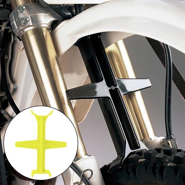 de Protección de Horquilla de Motocicleta de Plástico Soporte de Ahorro de Horquilla para Motocicletas Todoterreno Práctico Universal Amarillo Yotijar Protector de horquilla de motocicleta