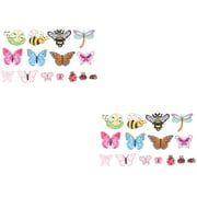 30 Pcs Insect Animal Embroidery Animals Shaped Patches Polyester Clothes Butterflies Pattern Clothing DIY