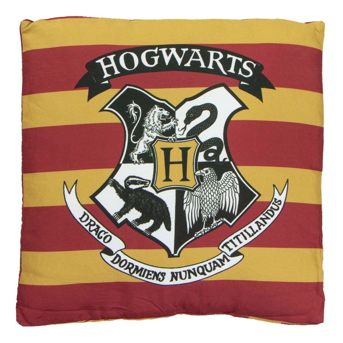 Harry Potter Hogwarts Striped Throw Pillow