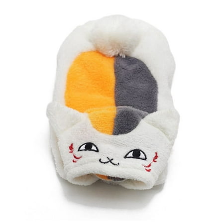 Cat Pattern Japanese Style Pet Coat Coral Velvet for Autumn and Winter Soft Warm Cat Pajama Dog Hoodie Pet Costumes Puppy Clothes S