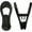 Black, variant on White Hanger Clips 50 Pack, Multi-Purpose Plastic Hangers Clips Perfect for Plastic Clothes Hangers, Finger Clips for Skirt Pants Hangers
