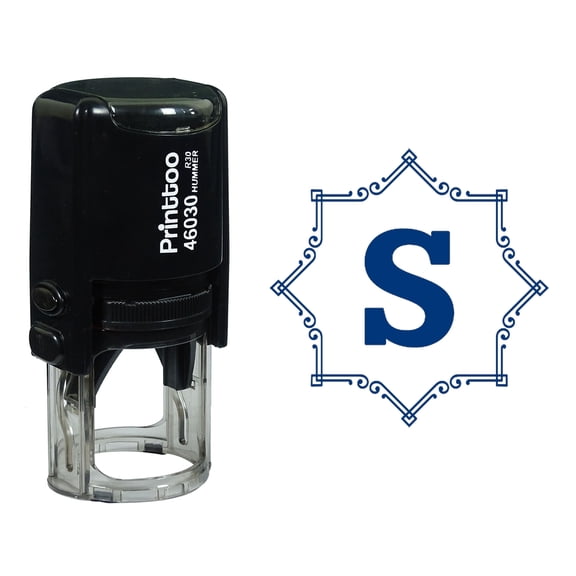 Printtoo VERY GOOD Self Inking Rubber Stamp Office Stationary Stamp-Blue