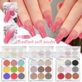 thumbnail image 4 of 9 Colors Nail Powder Nail Art Pigment Powder with Eyeshadow Sticks Mirror Finish Art Gradient Rainbow Nail Glitter Powder DIY Nail Decoration, 4 of 4