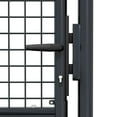 thumbnail image 4 of vidaXL Wire Mesh Fence Gate, Steel, Easy In-Ground Installation, Lockable, 3.28ft W x 8.2ft H Gray, 4 of 5