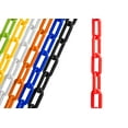 thumbnail image 1 of US Weight (Made in USA) 2" x 50' Red Plastic Safety Chain ft. SunShield UV Resistant Technology, 1 of 6