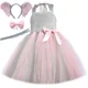 thumbnail image 3 of Vestido con tutú de elefante volador rosa y gris para niñas pequeñas, disfraz de Halloween, disfraces de animales, ropa para fiestas en la jungla, 3 of 5