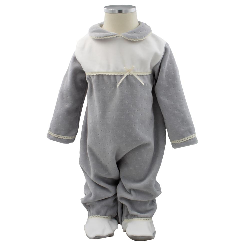 Details about   Pim-Pam-Pum Gray Babygrow Footed Sleep and Play 1 Month 