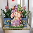 thumbnail image 3 of Designocracy Spring Bunny Easter Outdoor Decor Large Ornament by J. Mills-Price, 3 of 11