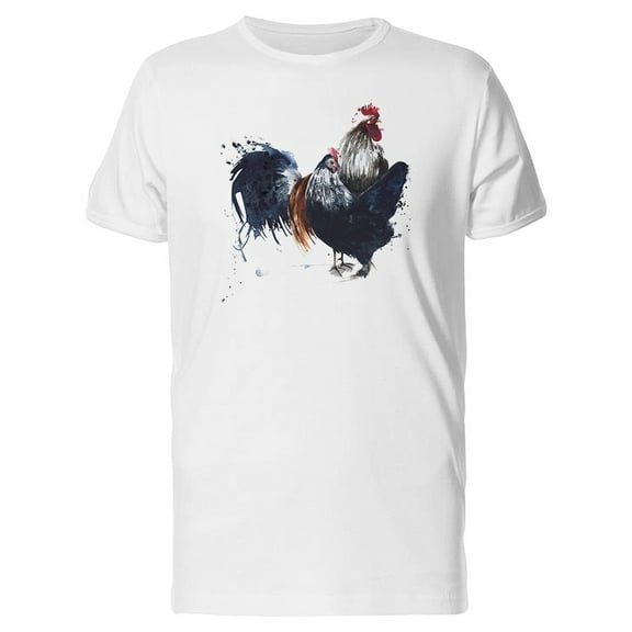 Chicken And Rooster Painting Tee Men's -Image by Shutterstock