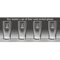 thumbnail image 2 of O'Leary Irish Coat of Arms Tavern Glasses - Set of 4 (Sand Etched), 2 of 3