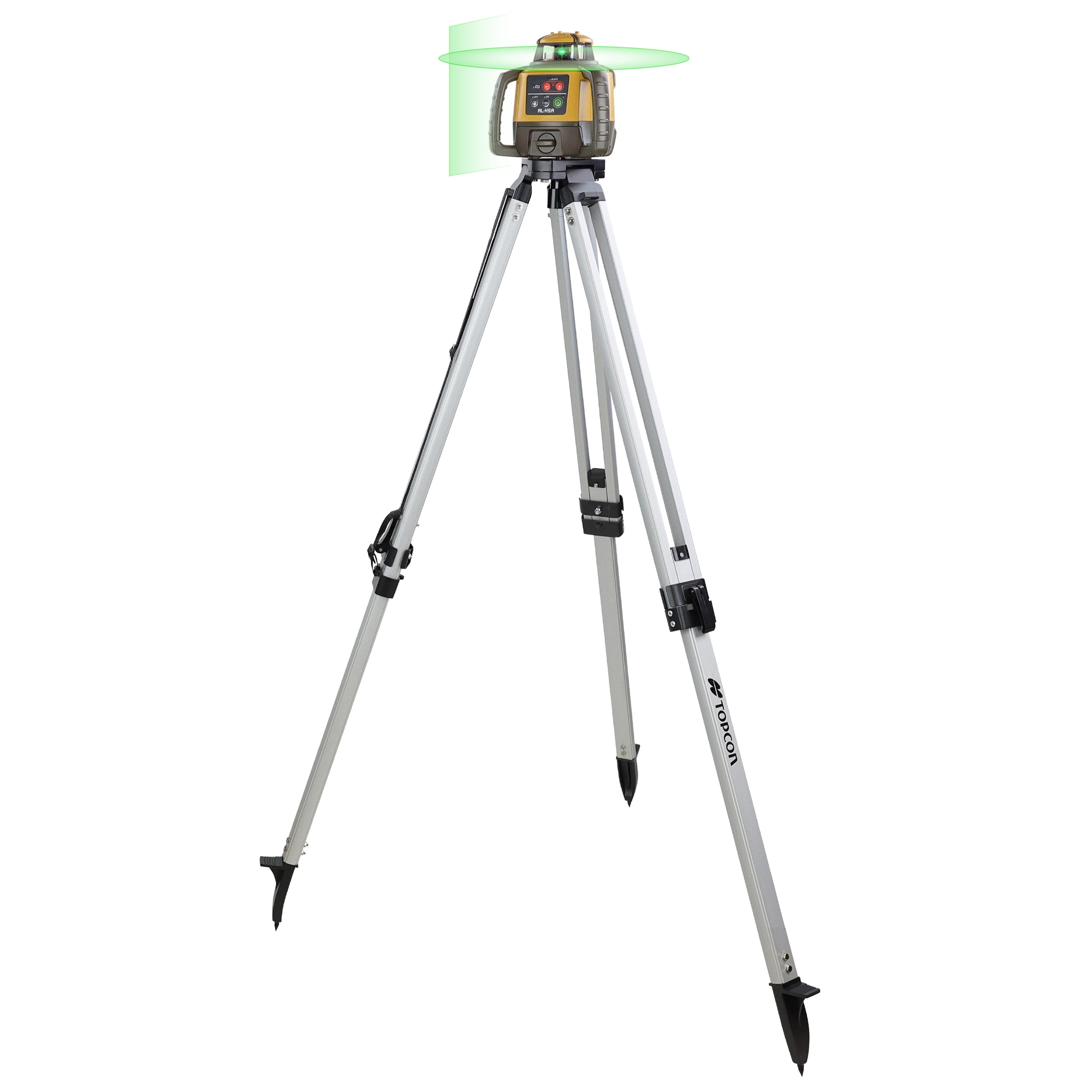 Topcon RL-H5A Laser 360 Leveler - LS-80X Receiver - Tripod and Inch Fiber Rod