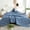 Blue, variant on Zenithome 100x59In Summer Conditioning Washed Quilt Aloe Cool for Bed Sofa Travel Blue Dark Blue Light Blue​