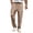 ☪215-Khaki, variant on Mens Solid Cinched Waist Drawstring Button Waffle Texture Casual Sport Long Pants for Lounge Home Sleep Weekend Relax Morning Coffee Evening Chill