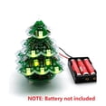 thumbnail image 4 of 2X 3D Stereo Christmas Tree LED DIY Kit Red/Green/Yellow LED Flash Circuit Kit, 4 of 6
