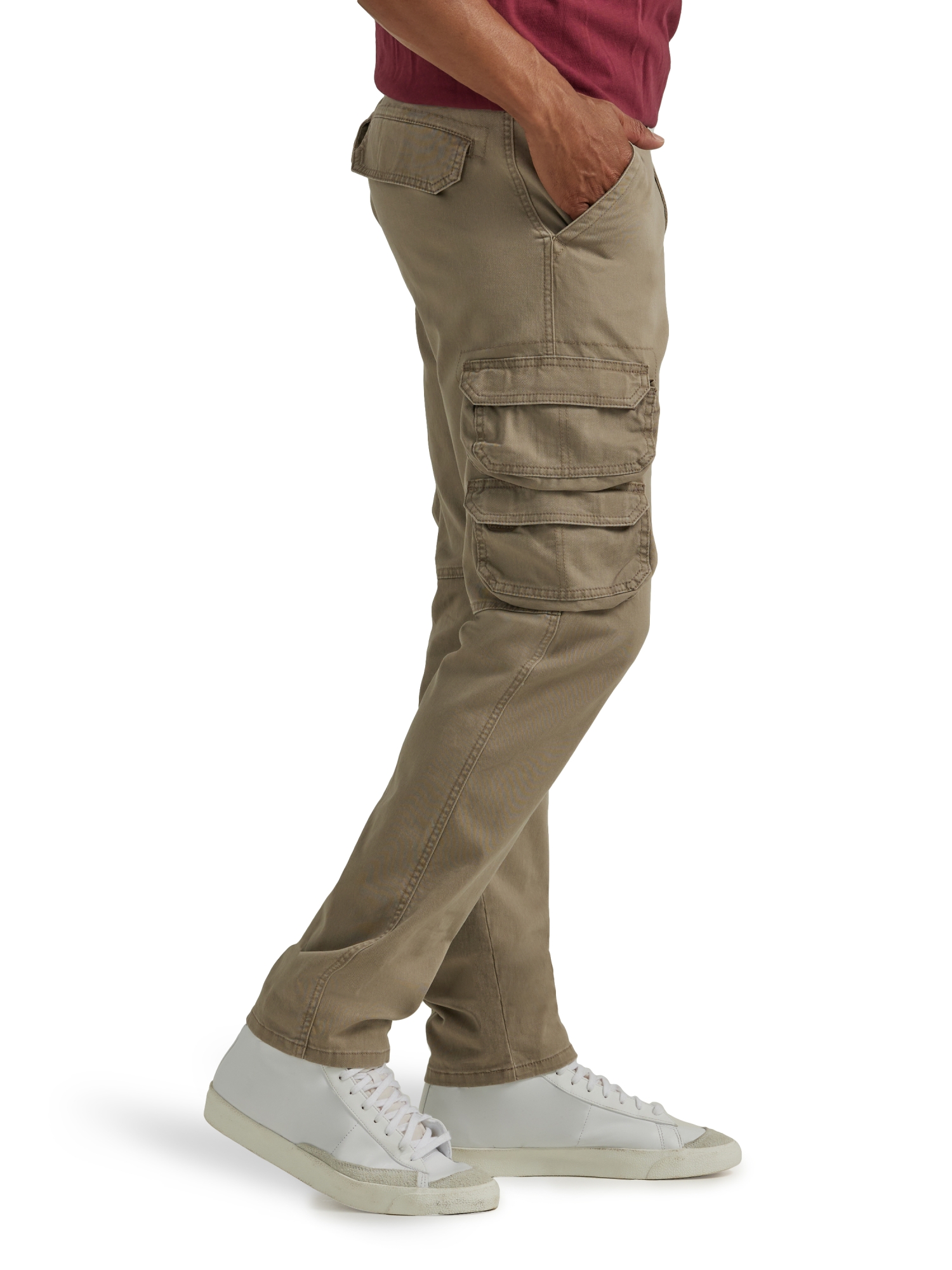 Wrangler® Men's Stretch Taper Leg Regular Fit Cargo Pant - Walmart.com