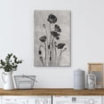thumbnail image 3 of Wall26 Canvas Print Wall Art Black&White Lily Daisy Art Flower Garden Wall Decor Nature Wilderness Illustrations Modern Floral Art Decorative Floral Botanical Print for Living Room - 12"x18", 3 of 5