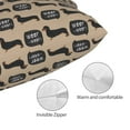 thumbnail image 3 of Pofeuu Dachshund Dog Woof Print Polyester Microfiber Plush Pillowcases, Super Soft and Cozy Pillow Case Covers with Envelop Closure（Pillow core not included）-20"x30", 3 of 6