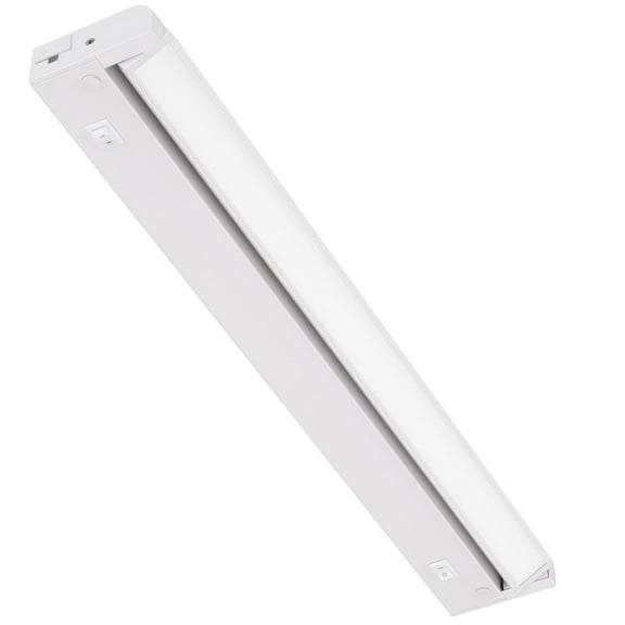 Inlight 16-inch Plug-in Levels Swivel LED Under Cabinet Lighting, 2700K/4000K, White Finish, IN-0109-4-WH