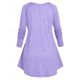 thumbnail image 2 of Camiseta Talla Extra Manga Larga Recortada Correa Rosegal  Mangas largas de talla grande, 2 of 5