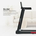 thumbnail image 2 of Sunny Health & Fitness Interactive Slim Folding Treadmill with Advanced Brushless Technology, Enhanced Stabilization, Exclusive SunnyFit App Bluetooth Connectivity, 2 of 6