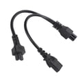 thumbnail image 1 of Cable De Alimentación IEC 320 C6 Macho A C13 C5 Hembra, Enchufe De Alimentación Divisor Y Aislante De Alta Eficiencia Para Monitores De Altavoces Portátiles, 1 of 7