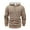 #544-Khaki, variant on Handshe Men's Solid Color Hooded Sweatshirt, Stylish Button Detail Adjustable Drawstring Long Sleeve Pullover for Men, Urban Street Style Casual Outerwear,Plus Size