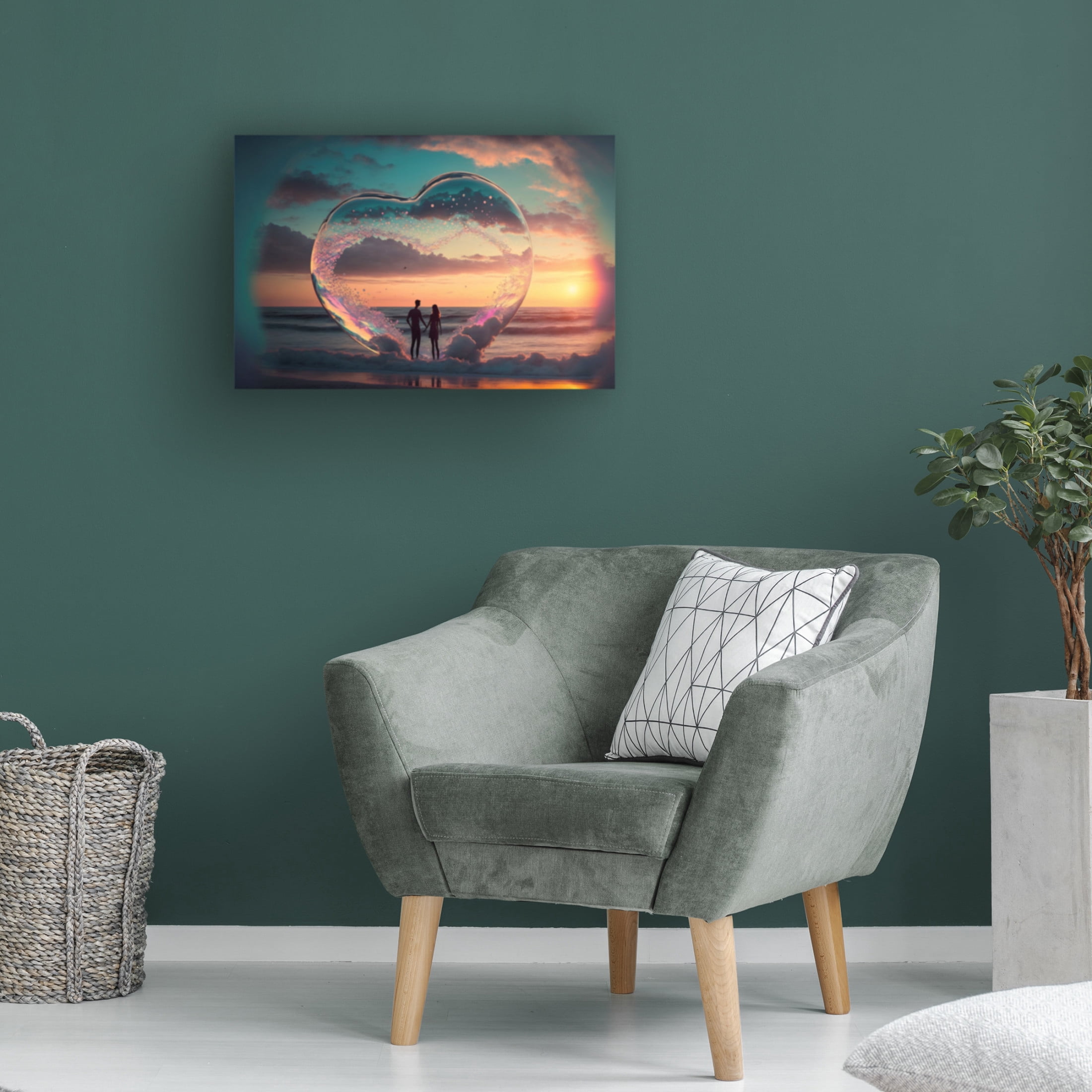 Canvas Wall Art - Ray Heere 'Love Is In The Air 10' Wall Art for Living Room, Bedroom, or Office Décor by Trademark Fine Art - 24 x 16 Inches