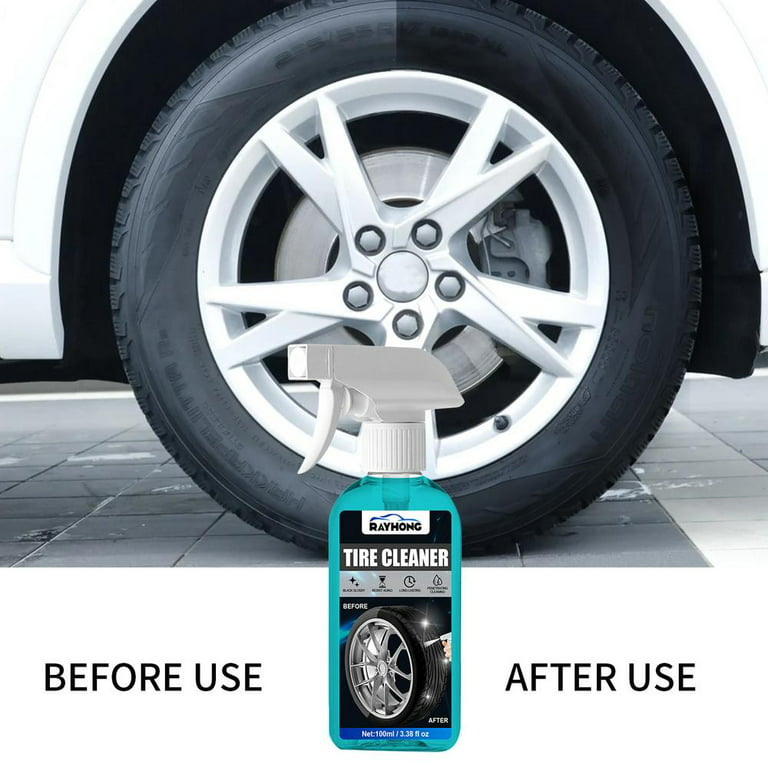 Tohuu Tire Shine Applicator Brush Car Tire Brush with Long Handle