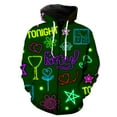thumbnail image 1 of Sudadera con capucha y cremallera para hombre, de manga larga, estilo informal, para adolescentes, con estampado 3D divertido, estilo hip hop, 1 of 6